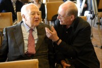 Antonio Tabucchi y Mário Soares en Monfortinho