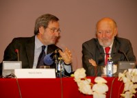 Narcís Serra y Alberto Aza