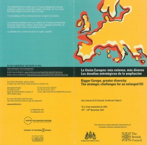Seminario: La Unión Europea: Más extensa, más diversa. Los desafíos estratégicos de la ampliación (2001)