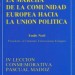 La marcha de la Comunidad Europea hacia la unión política