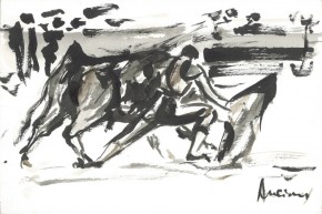 Telediario 2 recogió la inauguración de la exposición Los toros, según Anciones