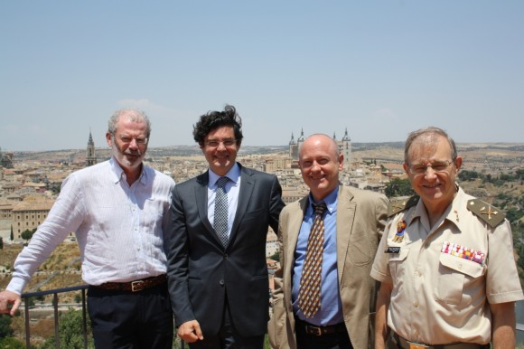 Jesús Núñez Villaverde, Martín Ortega Carcelén, Alberto Rubio y el General Miguel Ángel Ballesteros
