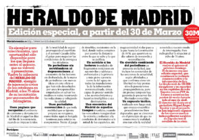 El Heraldo de Madrid vuelve al quiosco el próximo domingo 30 de marzo