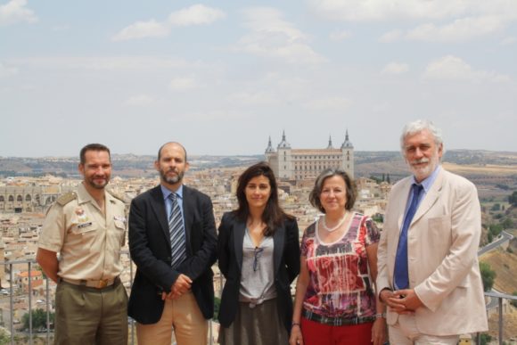 Teniente Coronel Manuel González Hernández, Ignacio Álvarez – Ossorio, Olga Rodríguez, Georgina Higueras y Pierre Conesa