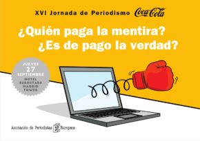 El jueves 27 de Septiembre la APE celebra la XVI Jornada Nacional de Periodismo Coca-Cola