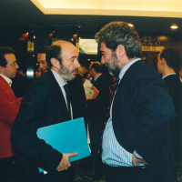 Alfredo Pérez Rubalcaba y Miguel Ángel Rodríguez