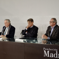 Miguel Ángel Aguilar, Claudio Magris y José Vicente de Juan