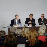 Miguel Ángel Aguilar, Claudio Magris y José Vicente de Juan