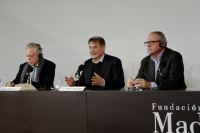 Miguel Ángel Aguilar, Claudio Magris y José Vicente de Juan