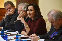 María Andrés durante la presentación del Club Madariaga