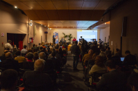 Imagen del salón de la Fundación Carlos de Amberes durante el evento