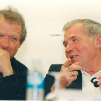 Adam Michnik y Gyula Horn