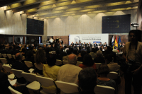Plano general de la sede del Gobierno de Canarias donde se entregaron los Premios