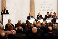 Felipe Sahagún en un momento de su discurso
