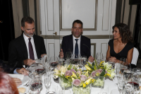 SSMM los Reyes y Rubén Amón durante la cena