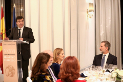 Javier Cercas, durante su discurso de agradecimiento, en presencia de Su Majestad el Rey