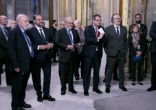 Diego Carcedo, José Luis Ábalos, Pedro Solbes, Jorge Yzaguirre y Miguel Ángel Noceda