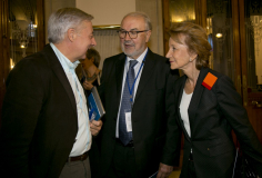 José Blanco, Pedro Solbes y Elena Salgado