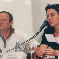 Adam Michnik y Katalin Levai