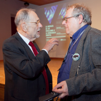 Javier Solana y Adam Michnik