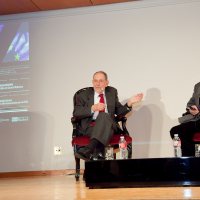 Javier Solana y Adam Michnik