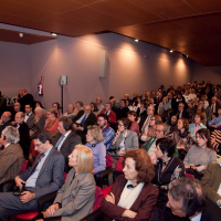 Plano general del salón de actos de la Fundacaión Carlos de Amberes