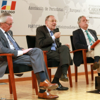 Josep Piqué, Javier Solana y Miguel Ángel Aguilar