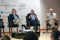 Miguel Ángel Aguilar, Miguel Ángel Moratinos y José Manuel García-Margallo