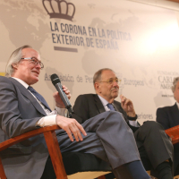Josep Piqué, Javier Solana y Miguel Ángel Aguilar