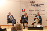 Josep Piqué, Javier Solana y Miguel Ángel Aguilar