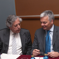 Miguel Ángel Aguilar y Didier Reynders