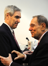 Michael Ignatieff y Javier Solana