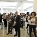 Joaquín Almunia, Miguel Ángel Gozalo y Mercedes Cabrera entre los asistentes a la inauguración