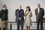 Ángeles Bazán presenta la exposición junto a José Luis Fajardo, Diego Carcedo y Ángeles Bazán
