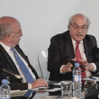 Joaquín Almunia y Andreu Mas - Colell