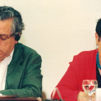 Miguel Ángel Aguilar y Jirina Siklova