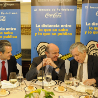 Marcos de Quinto, Luis de Guindos y Miguel Ángel Aguilar