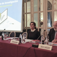 Leticia Iglesias y Diego Carcedo en la sesión inaugural