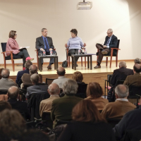 Plano de la sala de la Fundación Carlos de Amberes durante la Jornada