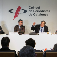 Enric Hernández, Santi Vila, Francesc de Carreras y Montserrat Domínguez