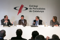 Enric Hernández, Santi Vila, Francesc de Carreras y Montserrat Domínguez