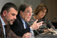 Santi Vila, Francesc de Carreras y Montserrat Domínguez