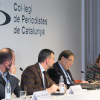 Enric Hernandez, Santi Vila, Francesc de Carreras y Montserrat Domínguez