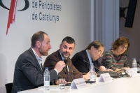 Enric Hernandez, Santi Vila, Francesc de Carreras y Montserrat Domínguez