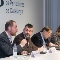 Enric Hernandez, Santi Vila, Francesc de Carreras y Montserrat Domínguez