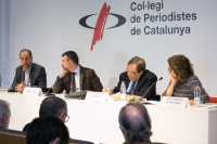 Enric Hernandez, Santi Vila, Francesc de Carreras y Montserrat Domínguez