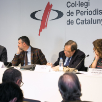 Enric Hernandez, Santi Vila, Francesc de Carreras y Montserrat Domínguez