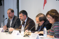 Enric Hernandez, Santi Vila, Francesc de Carreras y Montserrat Domínguez