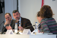 Santi Vila durante una de sus intervenciones