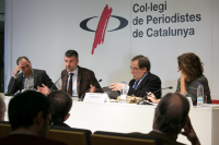 Enric Hernández, Santi Vila, Francesc de Carreras y Montserrat Domínguez
